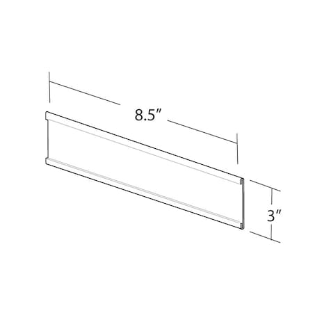Azar Displays 8.5"W x 3"H Adhesive-Back Nameplate, PK10 199611